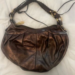 Francesco Biasia Bronze Leather Purse